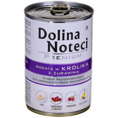 Dolina Noteci Premium Bohatá na králíka s brusinkou 400 g – Hledejceny.cz