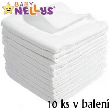 Baby Nellys Kvalitní bavlněné TETRA BASIC 80 x 80 10 ks