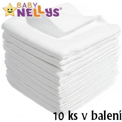 Baby Nellys Kvalitní bavlněné TETRA BASIC 80 x 80 10 ks – Zboží Mobilmania