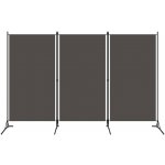 Petrashop 3dílný paraván antracitový 260 x 180 cm Šedá – Zbozi.Blesk.cz