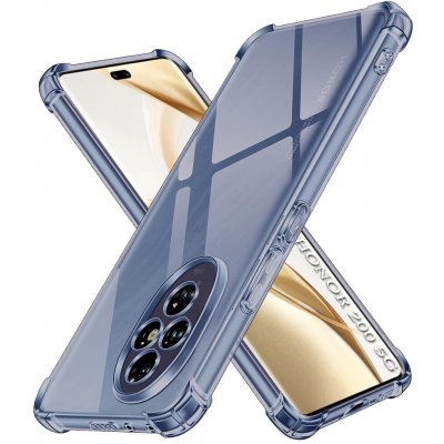 Techsuit - Nárazuvzdorný průhledný silikon - Honor 200 - Smoke Black – Zboží Živě