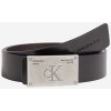 Pásek Calvin Klein Jeans pánský kožený pásek černý