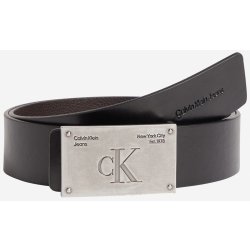 Calvin Klein Jeans pánský kožený pásek černý