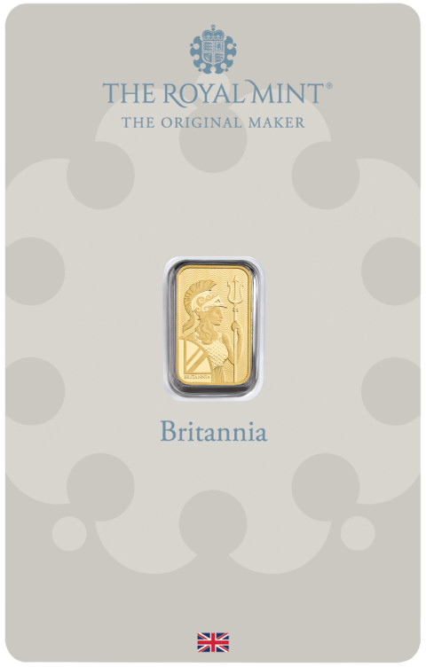 The Royal Mint Britannia zlatý slitek 1 g