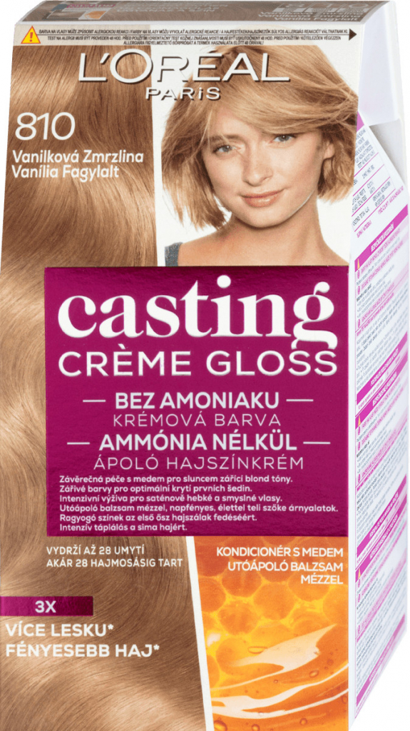 L'Oréal Casting Crème Gloss barva na vlasy 810 vaniková zmrzlina od 116 Kč  - Heureka.cz