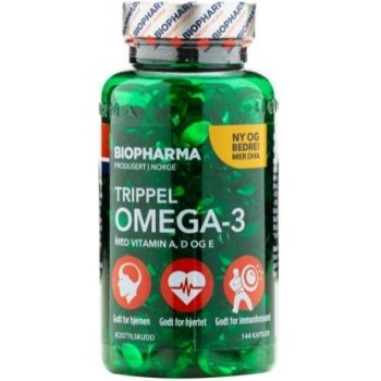 Biopharma Trippel Omega 3 144 kapslí