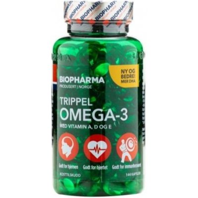 Biopharma Trippel Omega 3 144 kapslí