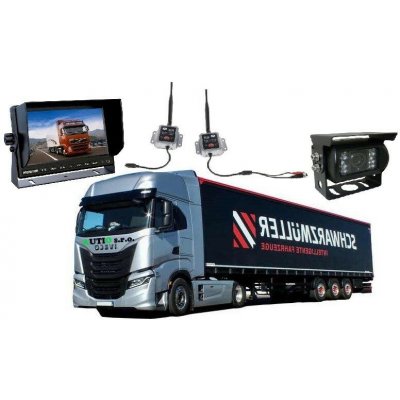 Bezdrátový AHD kamerový systém 7" 12/24V s couvací kamerou – Sleviste.cz