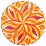 Grund Mandala TANČÍCÍ OBLOHA oranžová průměr 80 cm – Zboží Dáma