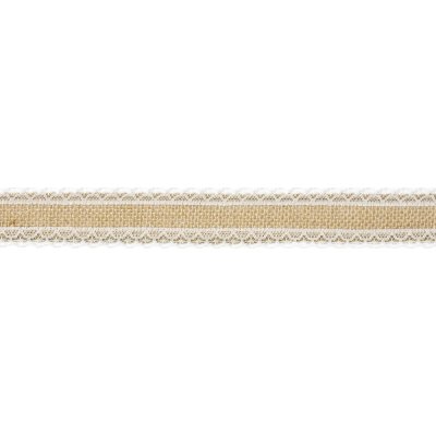 Dekorační jutová páska s krajkou po stranách 4 cm, návin 5 m – Zboží Mobilmania