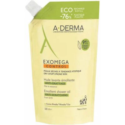 A-Derma Exomega Control sprchový olej náhradní náplň 500 ml – Sleviste.cz