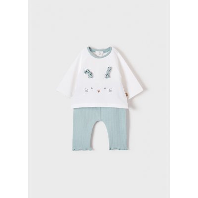 Mayoral Set trika a legínek KRÁLÍČEK mint NEWBORN bílé triko – Hledejceny.cz