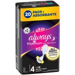 Always Platinum secure Night hygienické vložky s křidélky 20 ks – Zboží Dáma