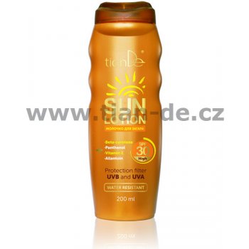 tianDe Sun opalovací mléko SPF30 200 ml