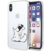 Pouzdro a kryt na mobilní telefon Apple Pouzdro KARL LAGERFELD Apple iPhone X / XS průhledný