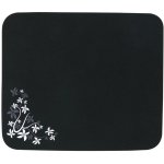 Podložka pod myš, Flower edition, měkký povrch, černá, 25x21,50 cm – Zbozi.Blesk.cz