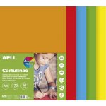 sada barevných čtvrtek A4 170 g 50 listů mix sytých barev – Zboží Dáma