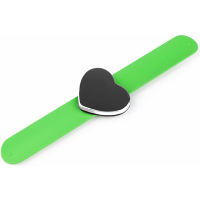 Magnetický jehelníček na ruku - srdce Barva: Zelená – Zboží Dáma