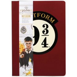 CurePink Blok A5 Harry Potter Nástupiště 9 3/4 15 x 21 cm NBA5HP57