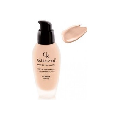 Golden rose Make-up SATIN smoothing SPF15 dlouhotrvající sklo-pumpa 28 34 ml – Zbozi.Blesk.cz