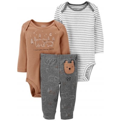 Carter's Set 3dílný body dl. rukáv 2ks tepláky Brown Bear chlapec LBB – Zbozi.Blesk.cz