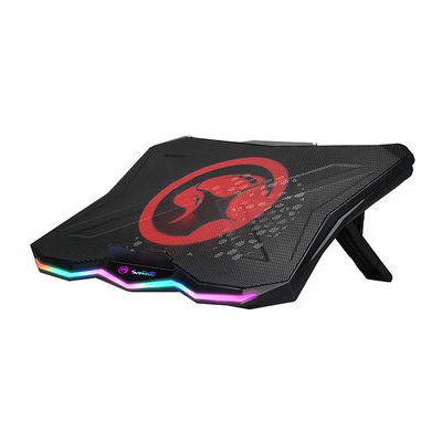 Marvo FN-40 černá / chladící podložka pod notebook / 1 větrák / 800 RPM / 2x USB / RGB podsvícení (FN-40) – Zbozi.Blesk.cz