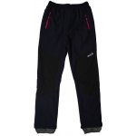 Wolf B2395 softshellové kalhoty s fleecem tmavě modré s růžovou – Zboží Mobilmania