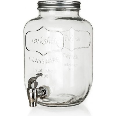 M.A.T. Láhev skleněná s kohoutkem 4000 ml kovové víčko – Zboží Dáma