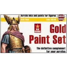 ACS-08 Sada barev 17ml Gold Paint Set