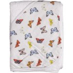 Kikko Bambusová froté osuška s kapucí XKKO BMB 90x90 Butterflies – Zboží Dáma