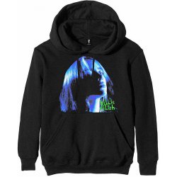 Billie Eilish mikina, Neon Shadow Blue Hoodie Black