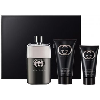 Gucci Guilty Pour Homme EDT 90 ml + sprchový gel 50 ml + balzám po holení 75 ml dárková sada