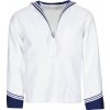 Army a lovecké tričko a košile Košile Armáda Italská námořnická bílá s modrým límcem