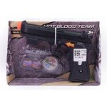 Alltoys policení pistole gold colection stříbrná kovová 8 ran – Zboží Dáma