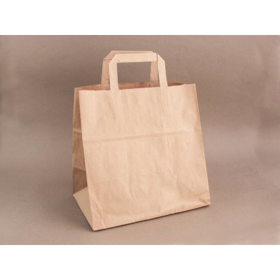 Papírová taška menu box HNĚDÁ 28x17x27 cm 250 ks – Zboží Mobilmania