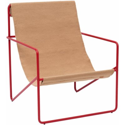 FERM LIVING Křeslo Desert Lounge, Poppy Red / Sand – Hledejceny.cz