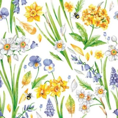 Pol-Mak Collection Ubrousek 33x33cm Spring Floral Pattern – Zboží Mobilmania