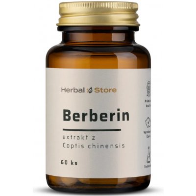 Berberin 97% kapsle extrakt z Coptis chinensis 50 kapslí – Hledejceny.cz
