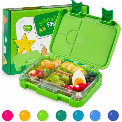 Klarstein Junior Lunchbox 6 přihrádek 21,3 x 15 x 4,5 cm bez BPA SMF2-jnrgrnfruit – Zboží Dáma