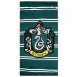 CurePink Ručník osuška Harry Potter Kolej Zmijozel 90 x 180 cm – Zboží Dáma