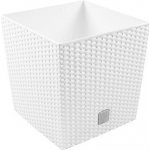 Prosperplast Květináč ratanový Rato low DRTS200L 6,8L bílý – Hledejceny.cz