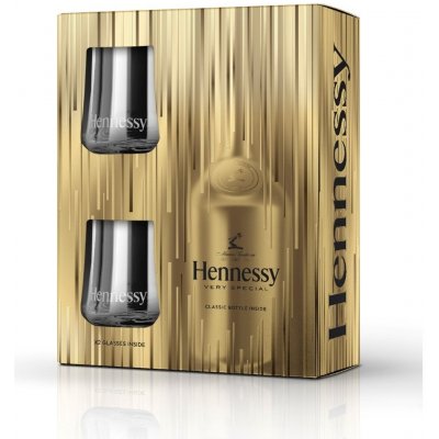 Hennessy VS 40% 0,7 l (dárkové balení 2 sklenice) – Zbozi.Blesk.cz