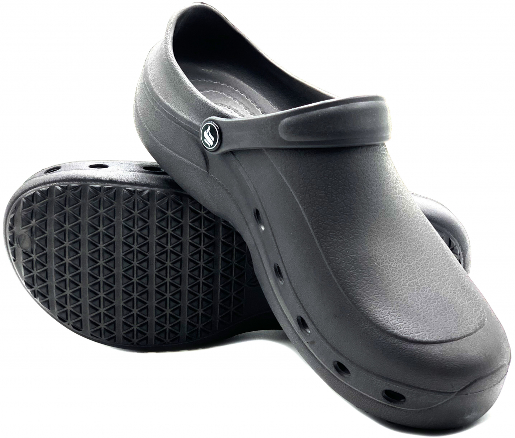 FLAMEshoes F-9001 clogsy tmavě šedé