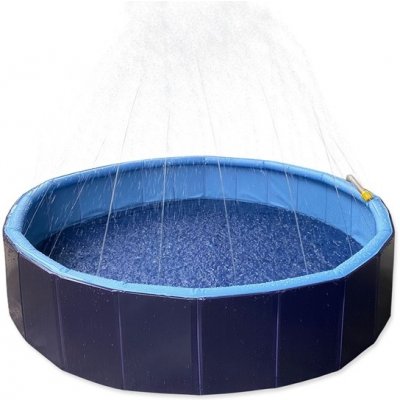 Dog Fantasy skládací bazén s vodními tryskami 120 cm – Zboží Mobilmania