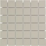 The Mosaic Factory šedá matná protiskluzná 4,8 x 4,8 cm čtverce 1ks – Zboží Mobilmania