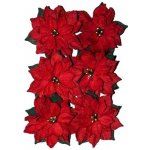 3D papírové květiny | Vánoční růže 6 ks – Sleviste.cz