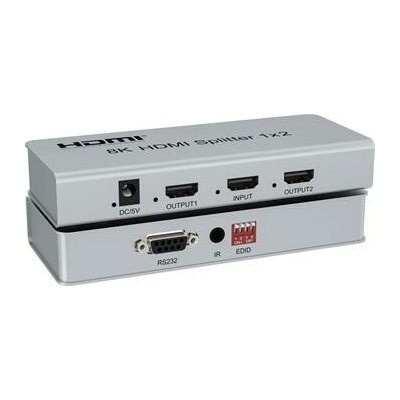 PremiumCord HDMI 2.1 splitter 1-2 porty, 8K@60Hz, 4K@120Hz, 1080p, HDR KHSPLIT2P – Zboží Živě
