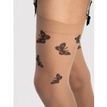 Punčochy na podvazkový pás Farfalle 20 DEN černá/natural – Hledejceny.cz