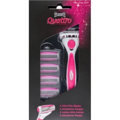 Wilkinson Sword Quattro for Women + 5 ks hlavic – Zboží Dáma