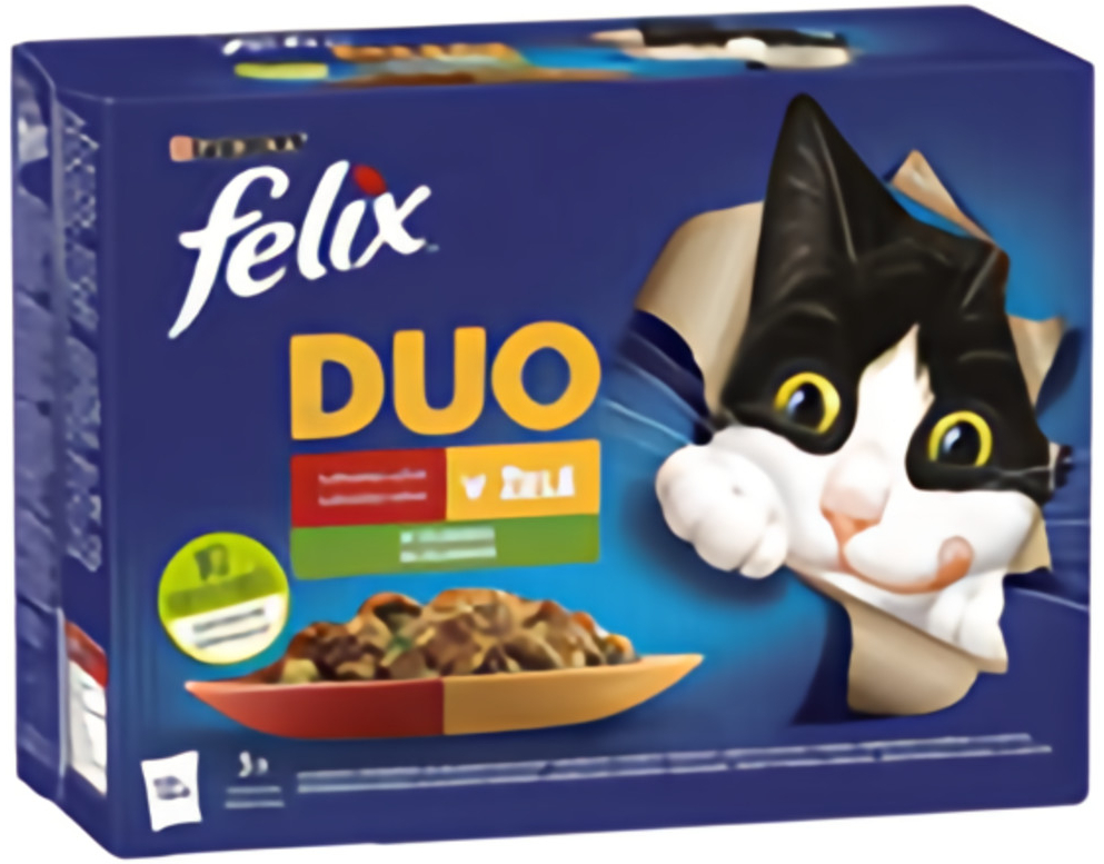 Felix Fantastic Duo Lahodný výběr se zeleninou v želé 12 x 85 g